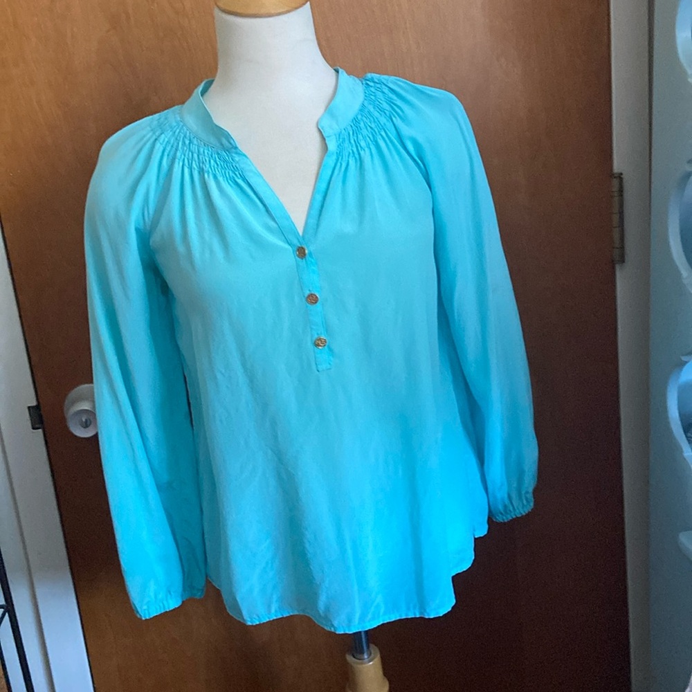 Lilly Pulitzer Elsa silk top